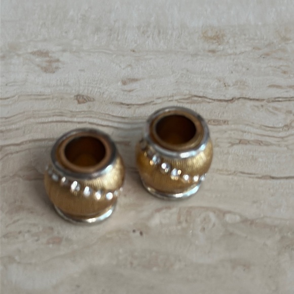 Brighton Sparkler Gold Beads with Swarovski Crystals 2-Tone Silver Edges - Picture 4 of 6